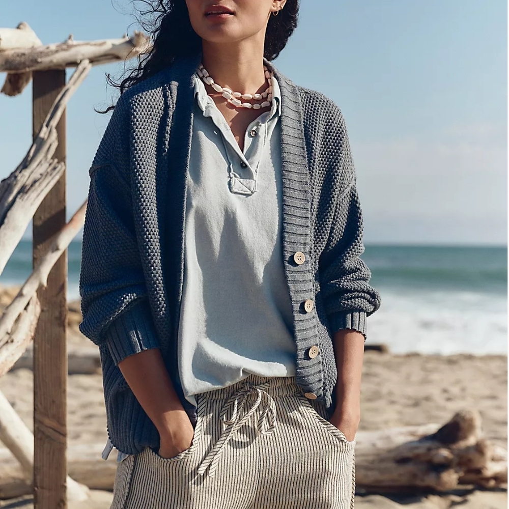 FP Movement by Free People Textured Knit Jogger set in grey - Picture 3 of 4